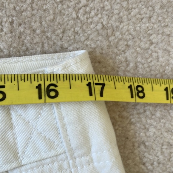 Levi Strauss Signature Stretch Women’s Wide Leg White Cropped Jeans Size… - Picture 7 of 11